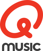 Qmusic logo with a red stylized Q above the word music in dark gray.