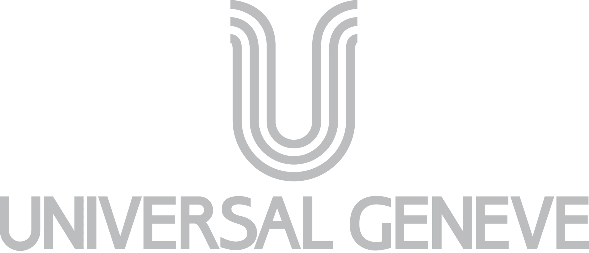 Universal Geneve logo with a U-shaped symbol made of parallel lines above the brand name.