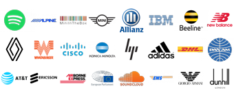Famous Logos with Lines