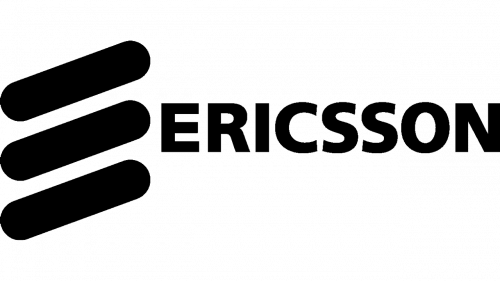 Ericsson three-bar stylized E logo