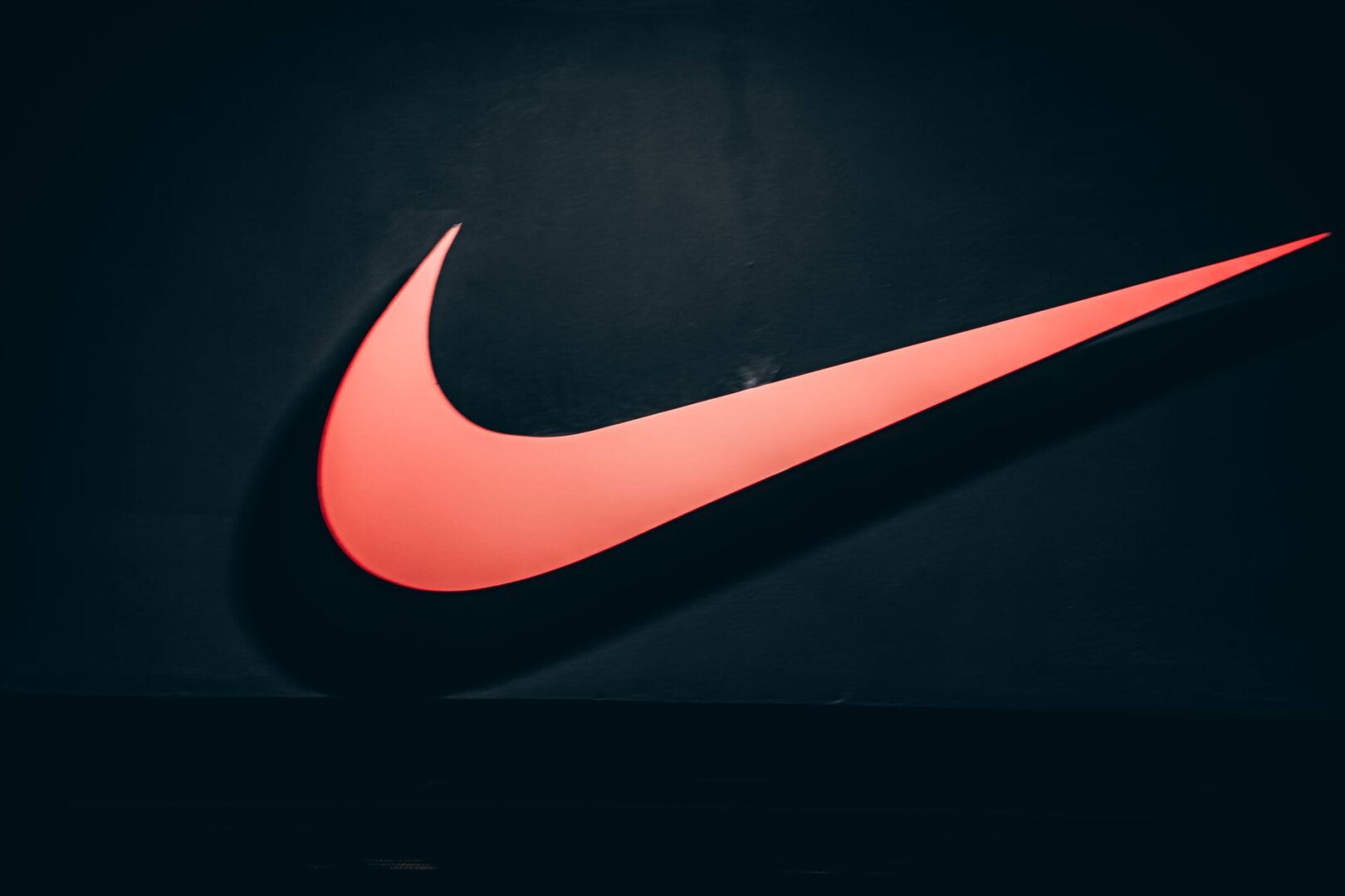 A montage chart showing the evolution of the Nike logo over time with simple yet iconic design changes.