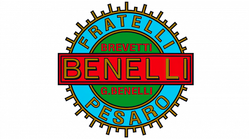 Benelli early circular badge, claimed 1911 to 1925