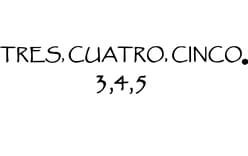 Tres Cuatro Cinco Logo